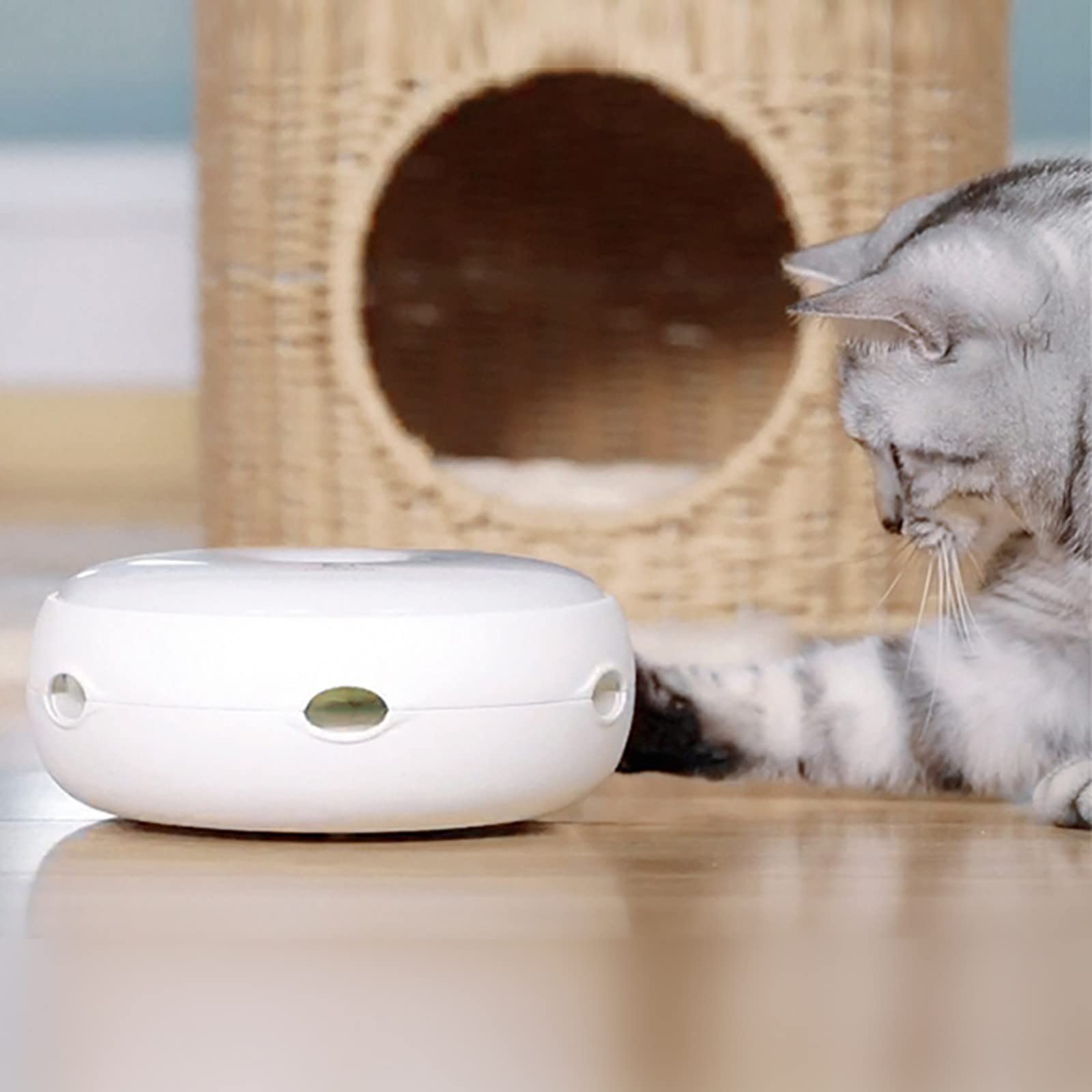 LETIAN Giocattolo per Gatti Intelligente Giocattolo Interattivo per Gatti Giochi Automatici per Gatti con Piume Giocattolo Elettrico per Gatti Bastone Divertente per Gatti Giocattolo con Piume A