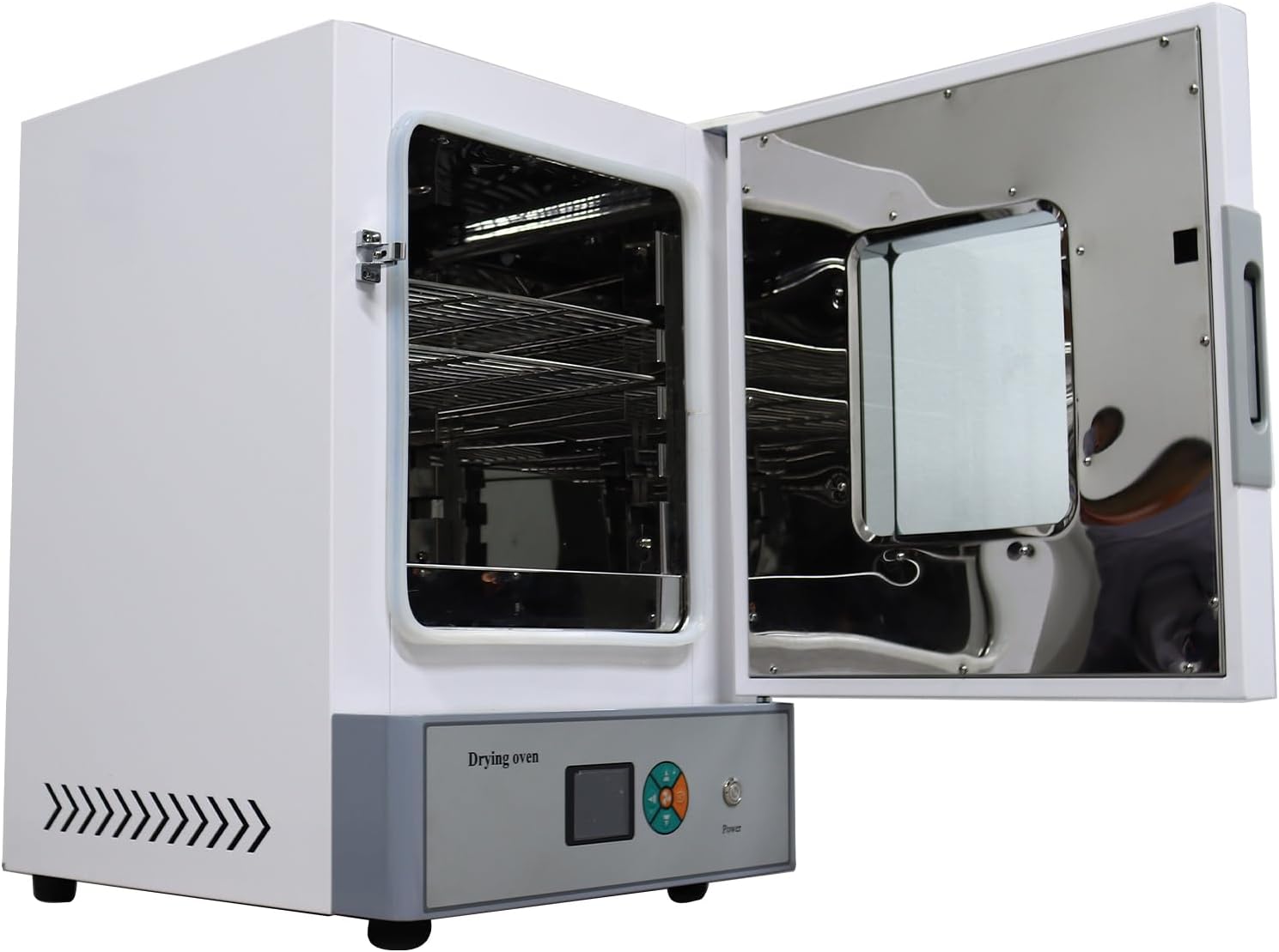 110V Industrial Digital Forced Air Convection Oven WGL-45BE Intelligent Temperature Draught Drying Cabinet 45L Lab Drying Oven, 1000W, RT+50-572℉