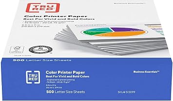 Staples Staples Multipurpose Copy Fax Laser Inkjet Printer Paper, 8 1/2 Inch X 11 Letter Size, 20 Lb. Density, 96 Bright White, Acid Free, 2 Reams Pack, 1000 Total Sheets 513099-2 Ream Multipack