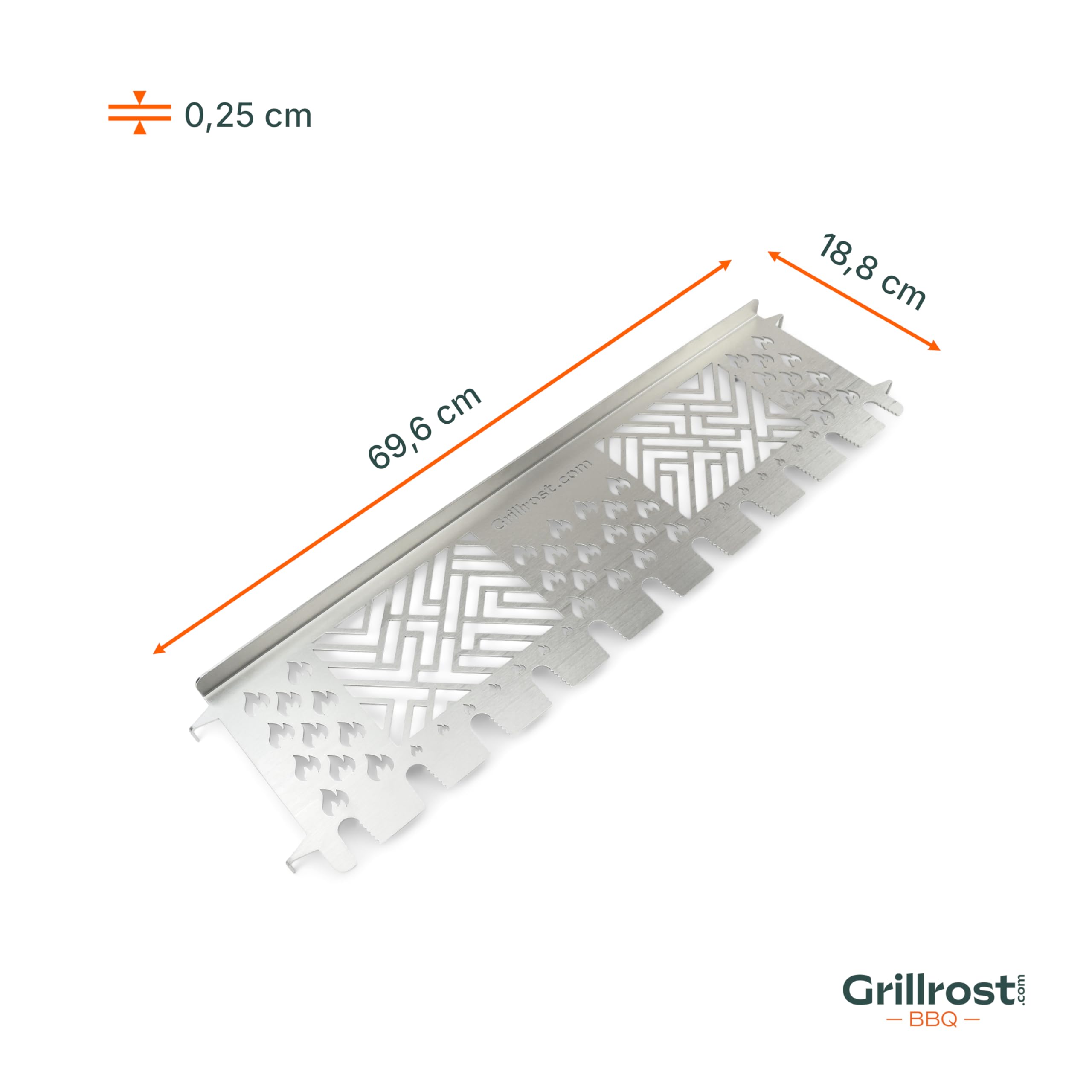 Grillrost.com Das Original Edelstahl Multistation für Grillfürst - Warmhalterost mit Hähnchenkeulen-Halter