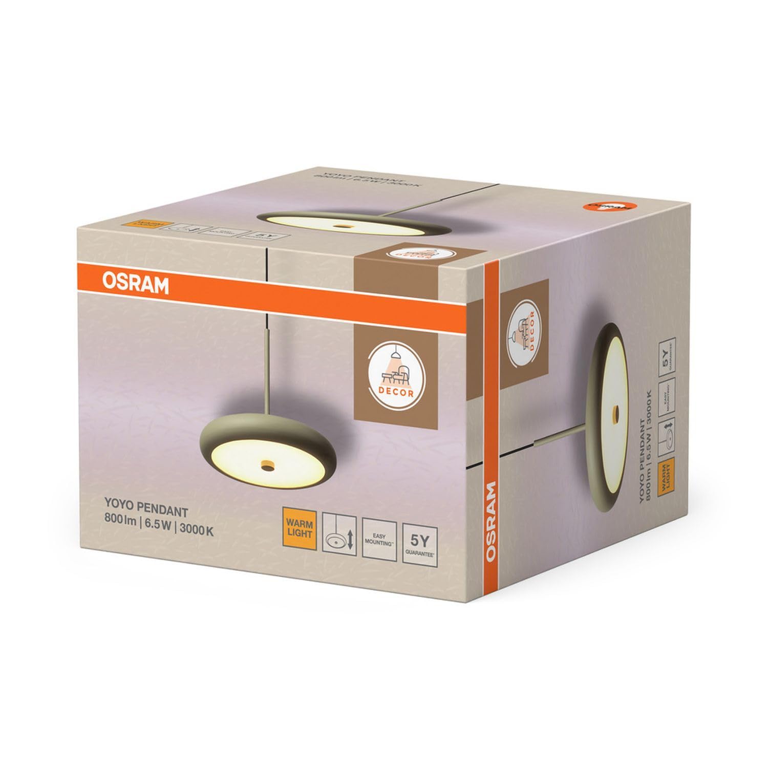 Osram Decor Yoyo Pendant 6.5W 830 Beige