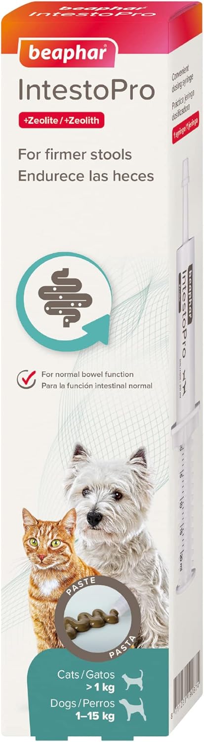 Beaphar – IntestoPro Prebiotic Stool Firming Paste for Cats and Small ...