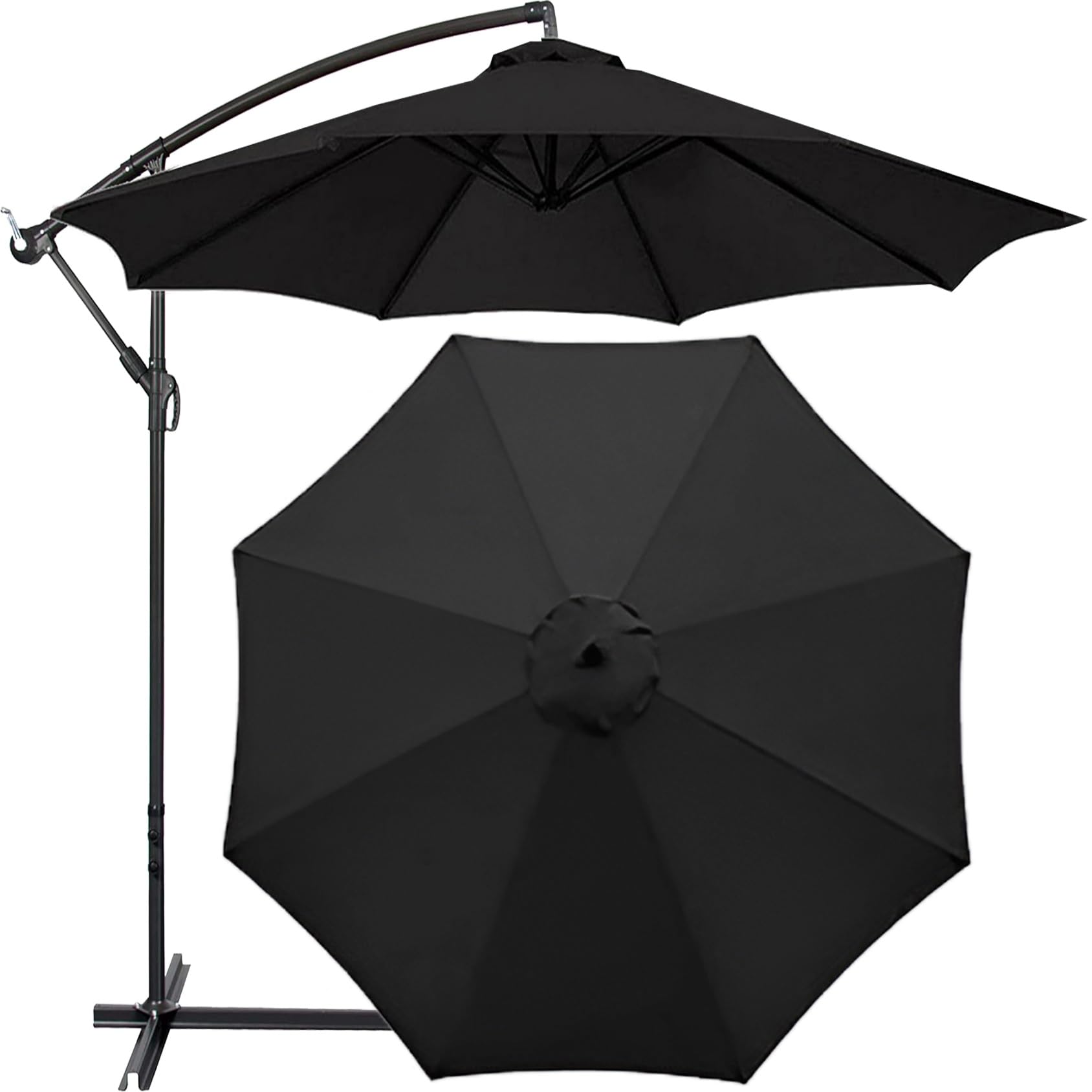 Sonnenschirm Ersatzbezug – Wasserdicht & UV-beständig – Für 200/270/300 Cm Schirme (6/8 Streben)