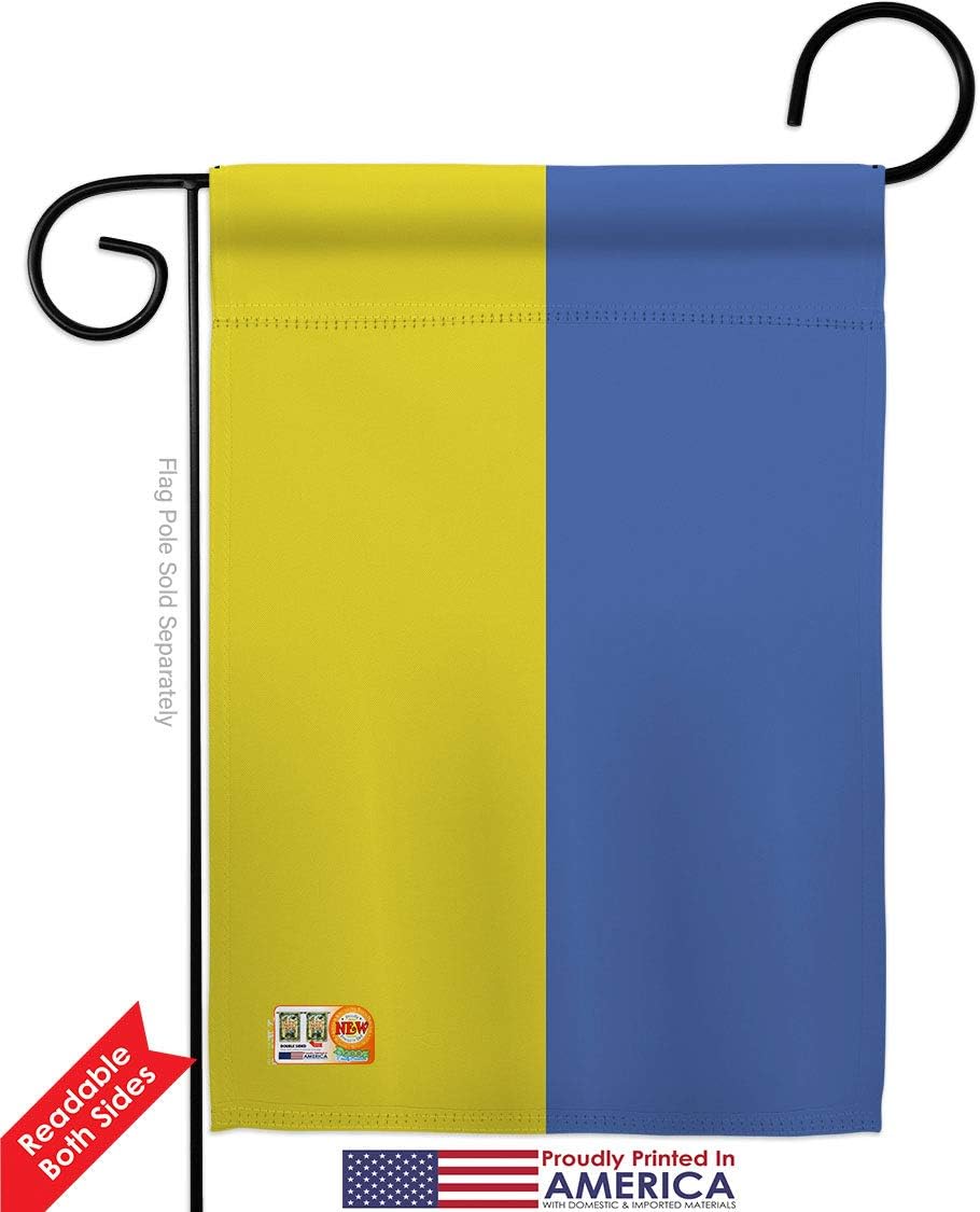 Ukraine Garden House Flags Set Regional Nationality Nation International World Country Particular Area Small Decorative Gift Yard Banner Double-Sided Made In USA 28 X 40