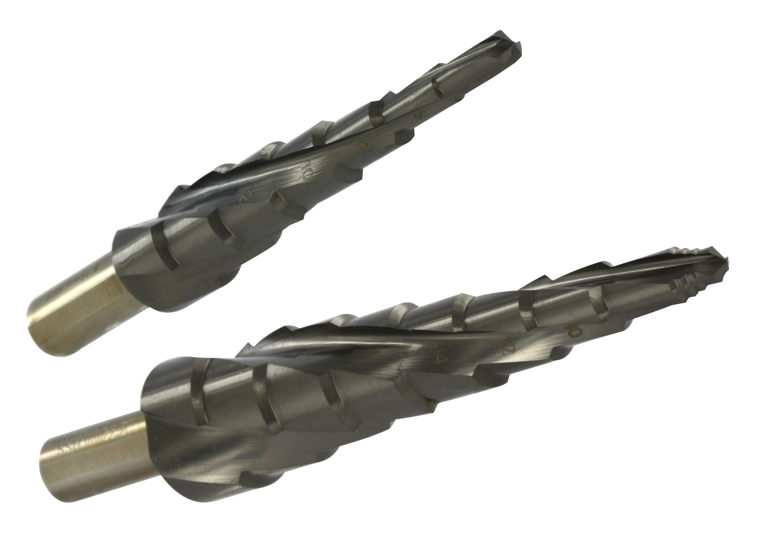 TIVOLY - Zestaw wierteł stożkowych XL HSS - Wysoka wydajność - Ø5mm do Ø16mm & Ø8mm do Ø22mm - Obróbka najtwardszych metali, takich jak stal i stal nierdzewna