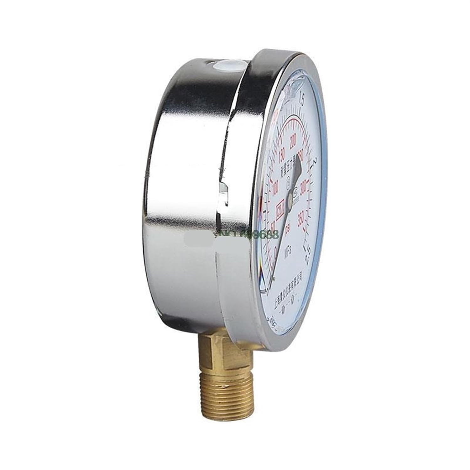 Shock Resistance Pressure Gauge YN100 1/2 M20 DN15 Stainless Steel Oil Hydraulic Water Pressure(0-1Mpa)