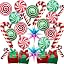 Red Green - Cane + Swirl + Box