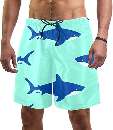 Shark bathing suit mens Clearance