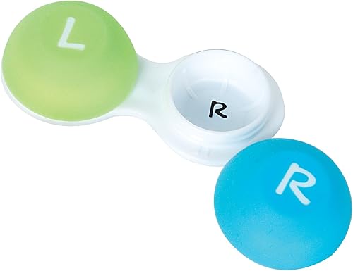 Miniatura 2 de Flents Funda para lentes de contacto, agarre suave para lentes duros o suaves, letras grandes para una fácil identificación, tamaño de viaje