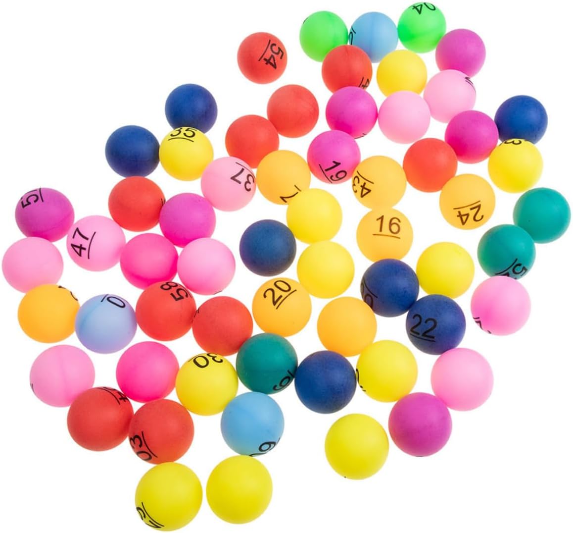 90Pcs Draw Balls for Raffle Bingo Party Games Colorful Carnival Prize Balls for DIY Projects and Event Entertainment