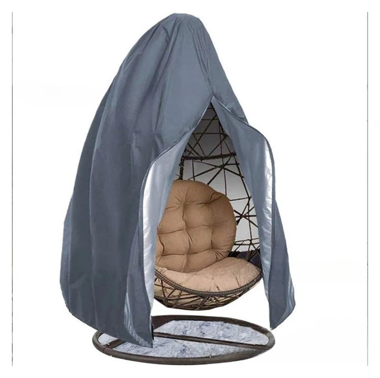 Lsyhhxc One Color Black Patio Chair Cover Egg Swing Waterproof