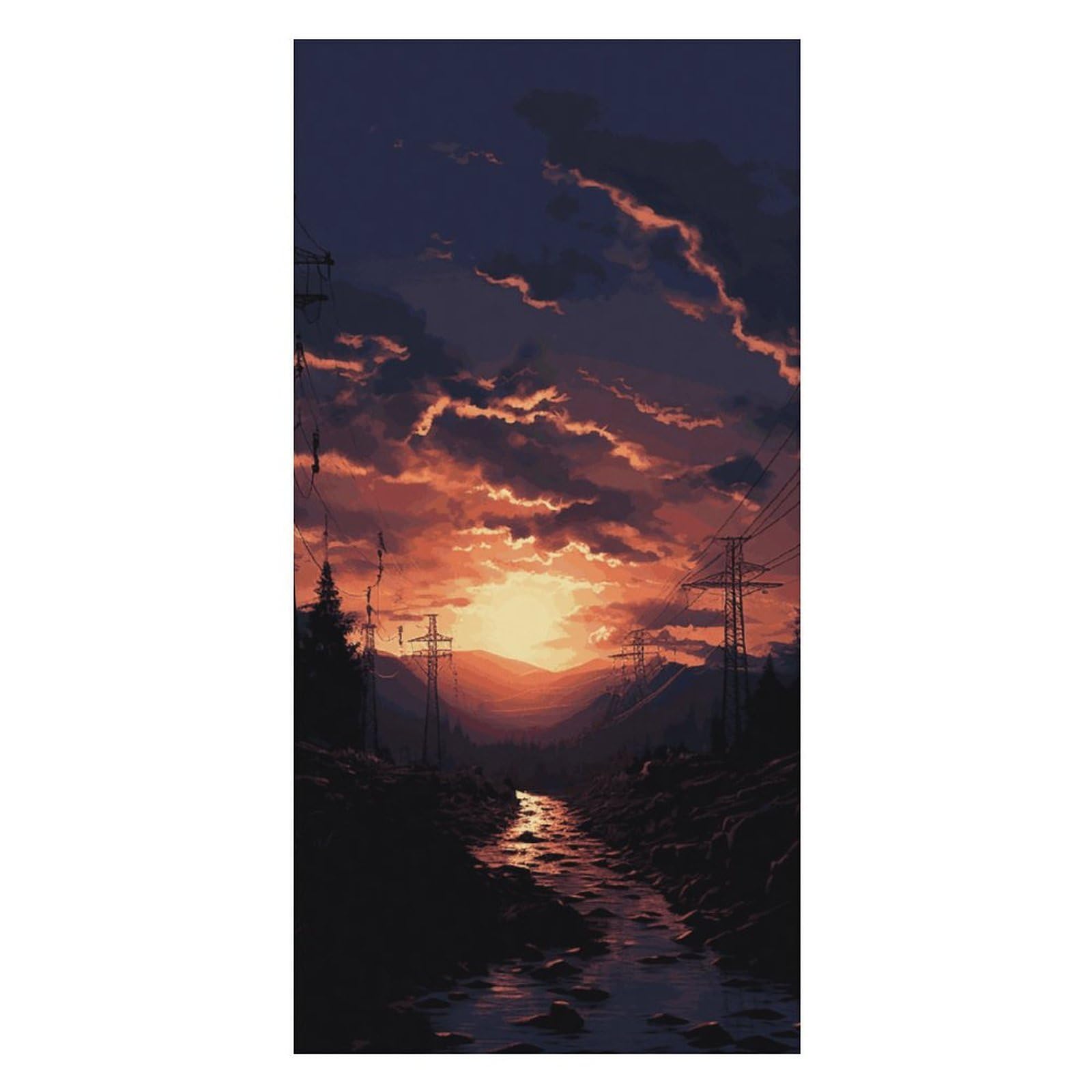 Dusk Scenery Beach Towel Extremely Soft Oversized Towels Lightweight Sports Absorbent Bath Towel Suitable 160"x80" for Swimming Camping Beach