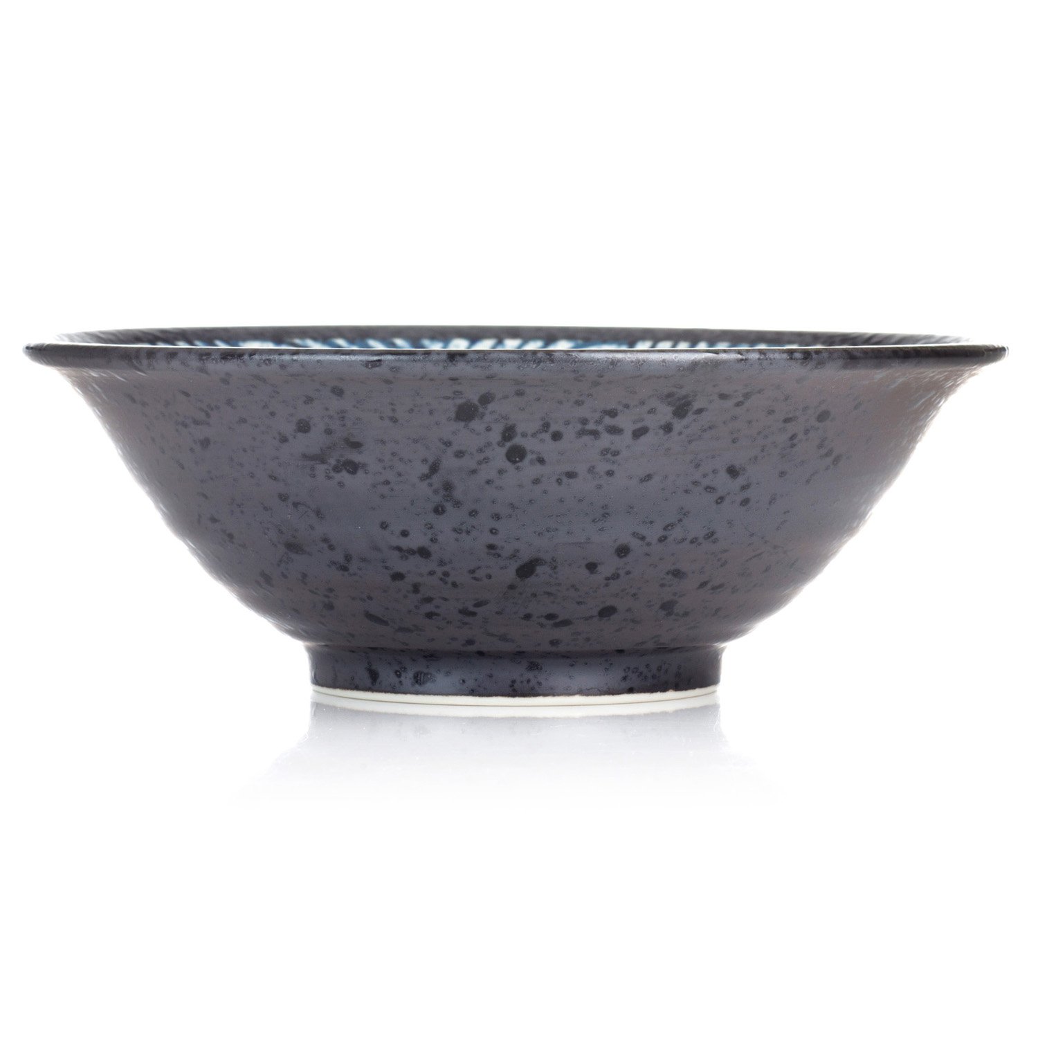 Céramique Japonaise Bol De Soupe De Nouilles Ramen Avec Motif Traditionnel D'onde Seikaiha