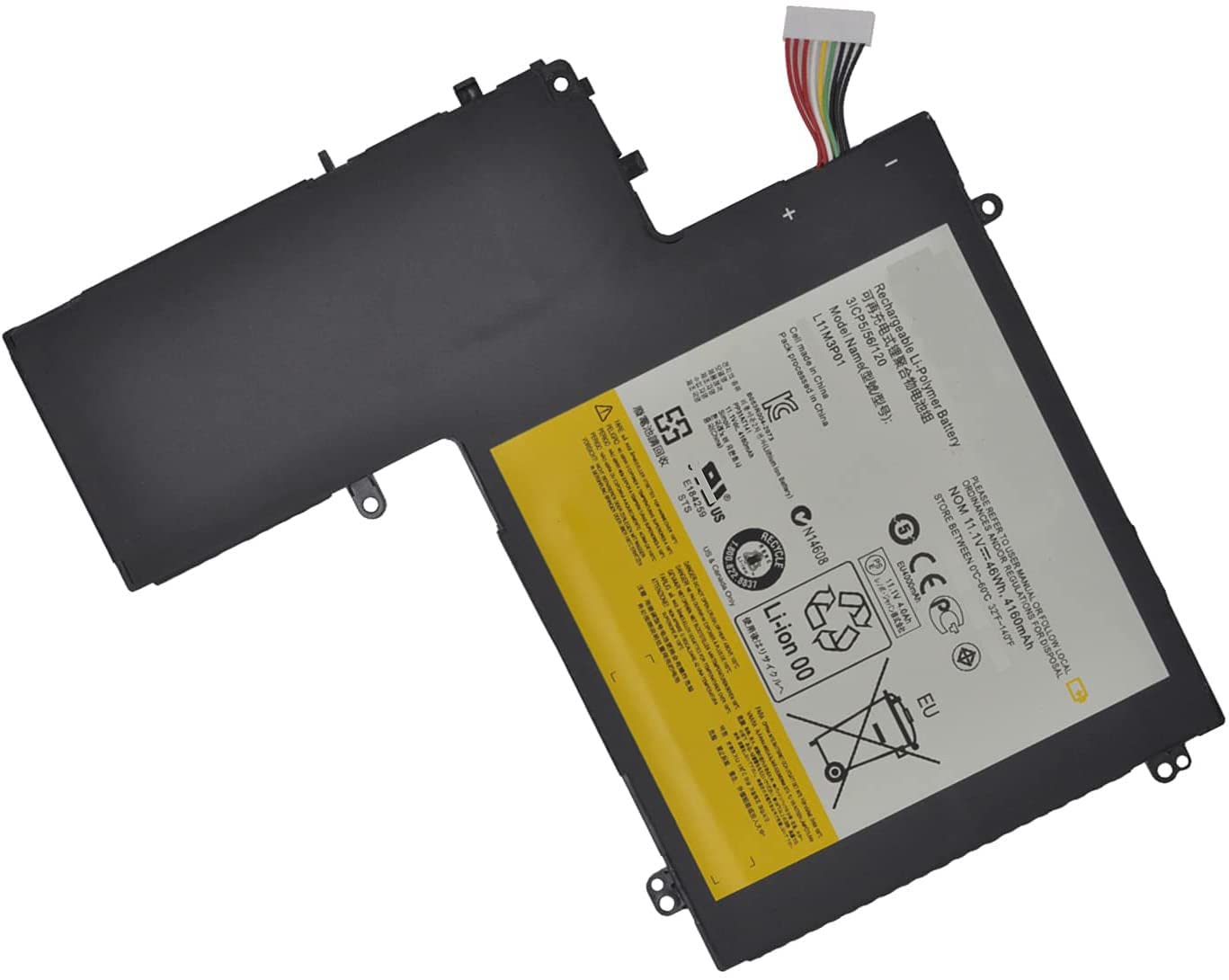 L11M3P01 3ICP5/56/120 Laptop Battery for Lenovo IdeaPad U310 4375 MAAG62GE MAG62GE MAG64GE MAG66GE MAG67GE MAG67MZ MAG68GE MAG69GE MAG6BGE MAG6DGE MAG6FGE Series Notebook 11.1V 46Wh/4160mAh