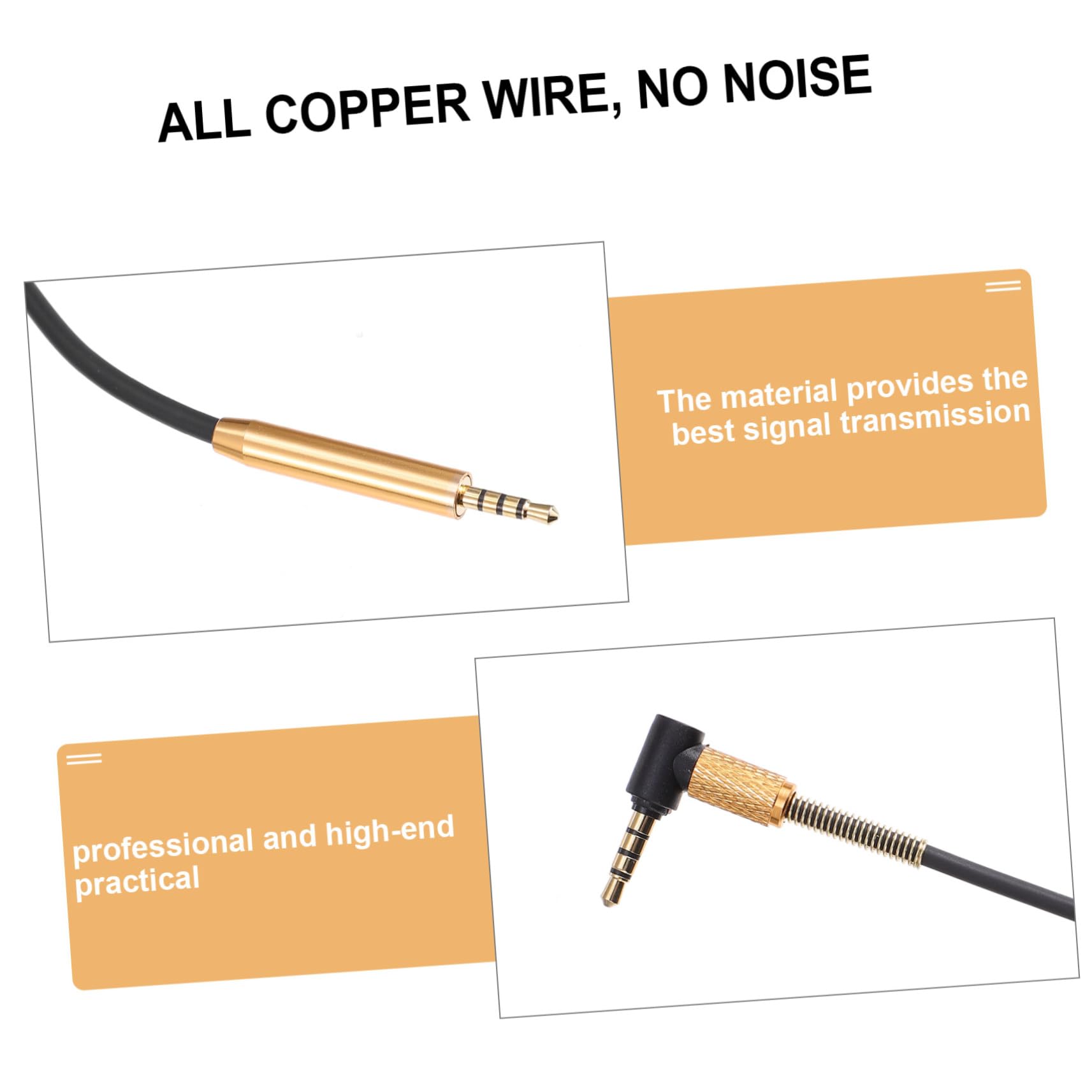 HOMSFOU 3stücke Headphone Audio Kabel Mit Steuerung Für Flexibles Und Strapazierfähiges Verlängerungskabel Für Kopfhörer Und Headsets Für Musik Und Anrufe