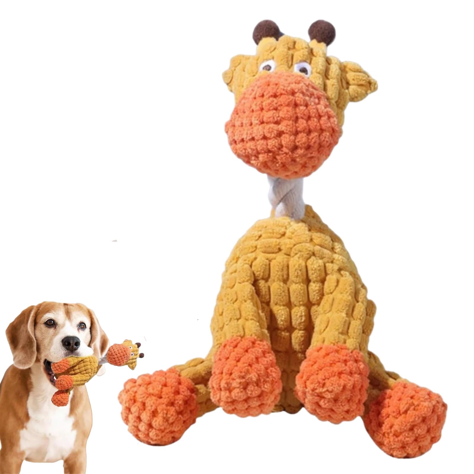 Dog Toys Indestructible,2026 New Indestructible Plush Dog Toy,Chew Buddy Companion for Heavy Chewers Dogs Toys for Small,Indoor Pups Teething Small Medium Large Dogs Playing and Training (OG-1)