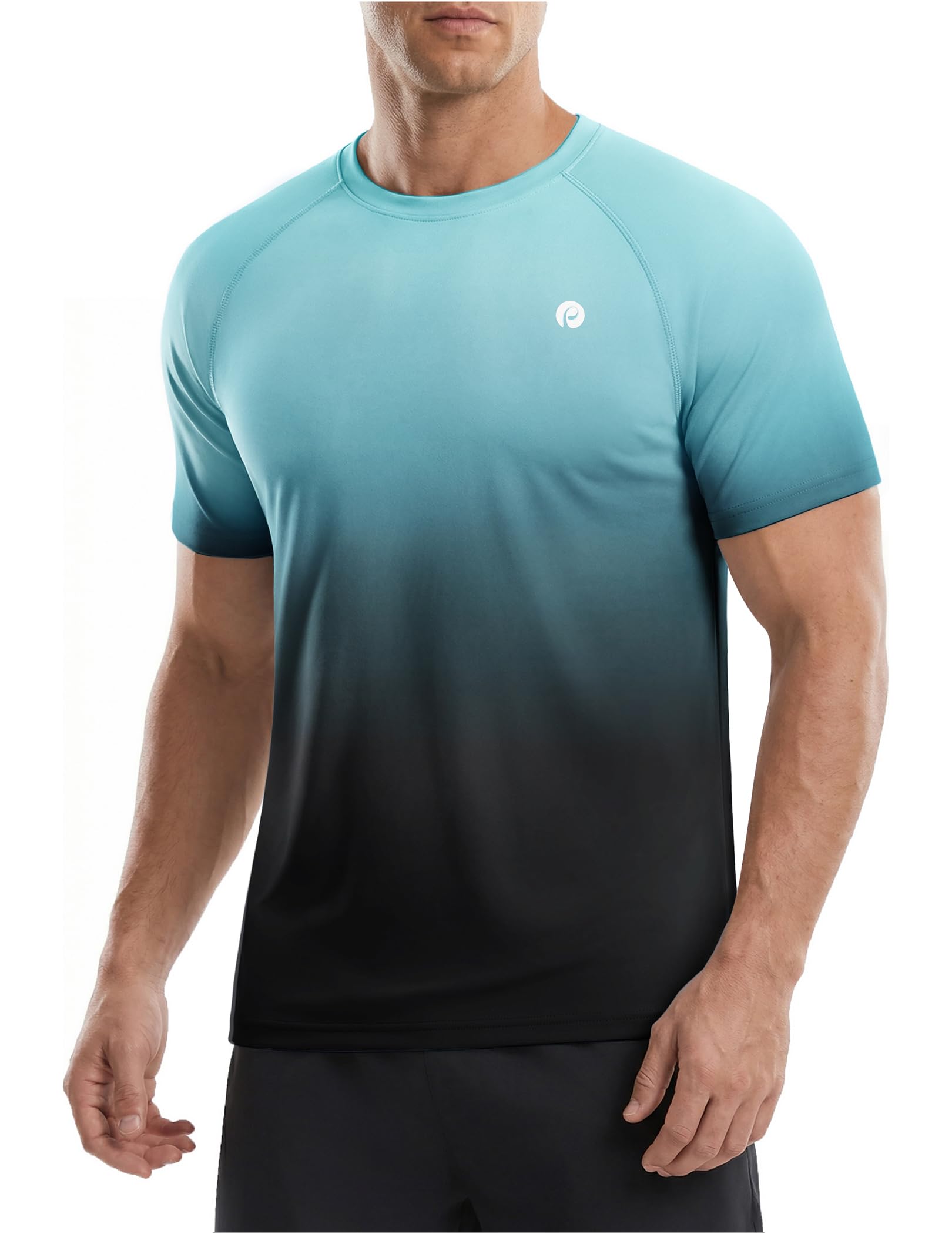 Workout Shirts for Men Short Sleeve UPF 50+ Quick Dry Gym T-Shirt