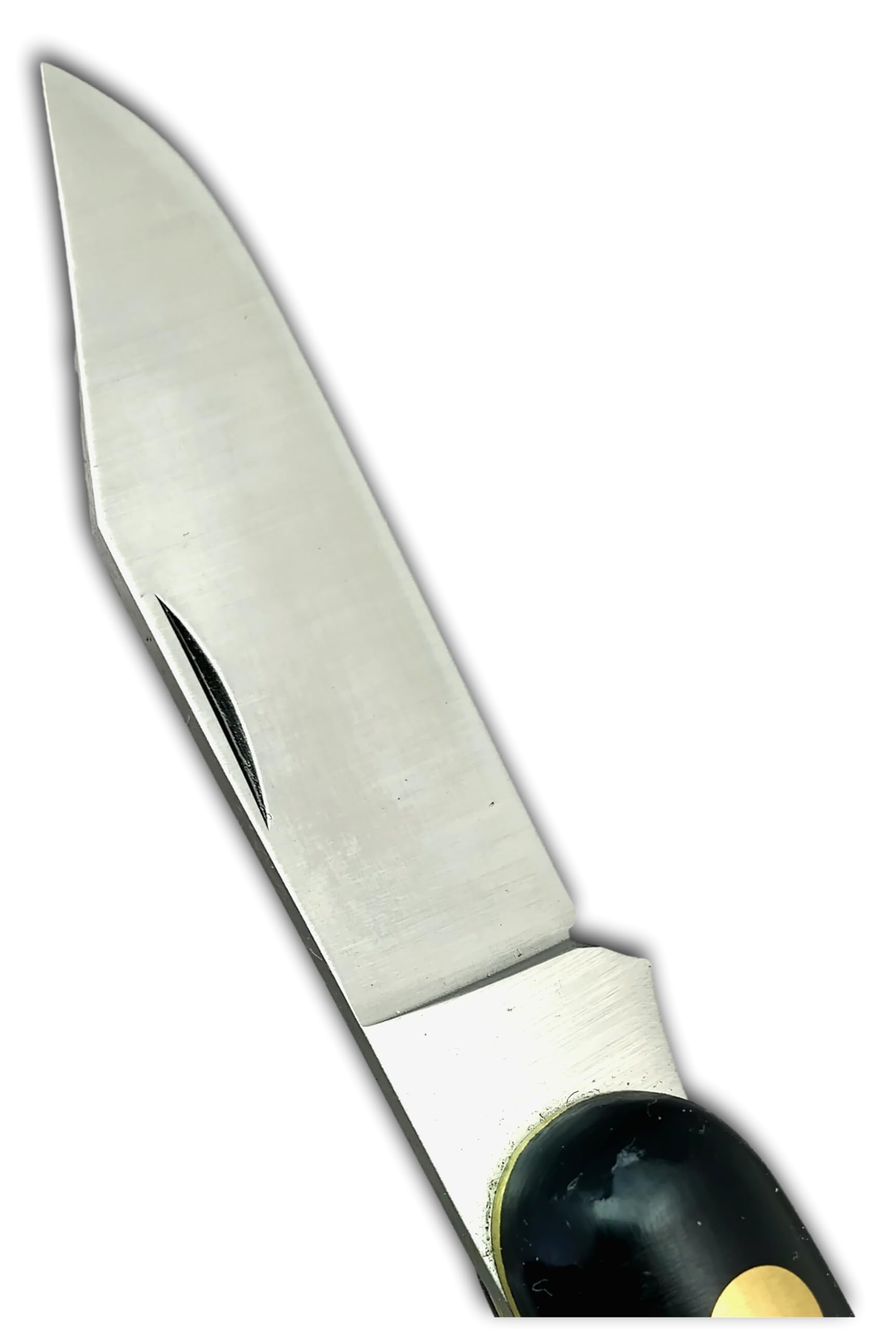 DUE BUOI - 211P Professional Landwirtschaft Beschneide- & Pfropfmesser zum Knospen & Trimmen, Böhler K720 Kohlenstoffstahl, Linkshänder, Messingauskleidung, schwarzer Kunststoffgriff