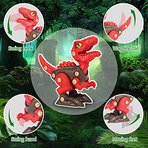 Mom&Myaboys Kids Dinosaursplanet Toys Creator Mighty Dinosaurs Build Toys Take Apart Dinosaur Toys For 3 4 5 6 7 Yr Old Kids, Education Toys For Kids Ages 4-8,Best Gift For Kids Birthday Gift (3Pcs S) #TOP1
