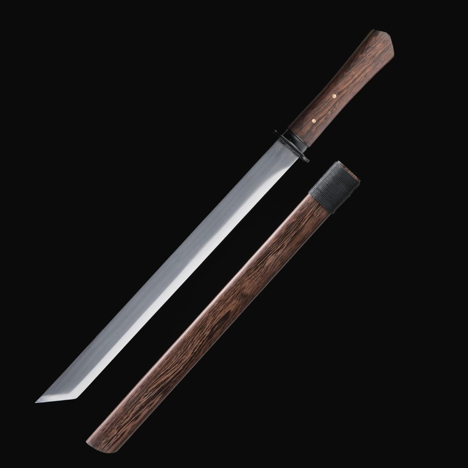 TRUEKATANA Short Straight Sword, Handmade Japanese Short
