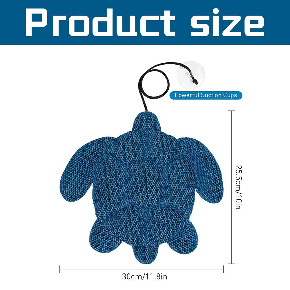 Lotvic Lot de 2 absorbeurs de mousse pour jacuzzi - Réutilisables - Absorbeur d'huile - Tortue en mousse - Pour accessoires de jacuzzi, piscine et spa - Nettoyage des accessoires de piscine