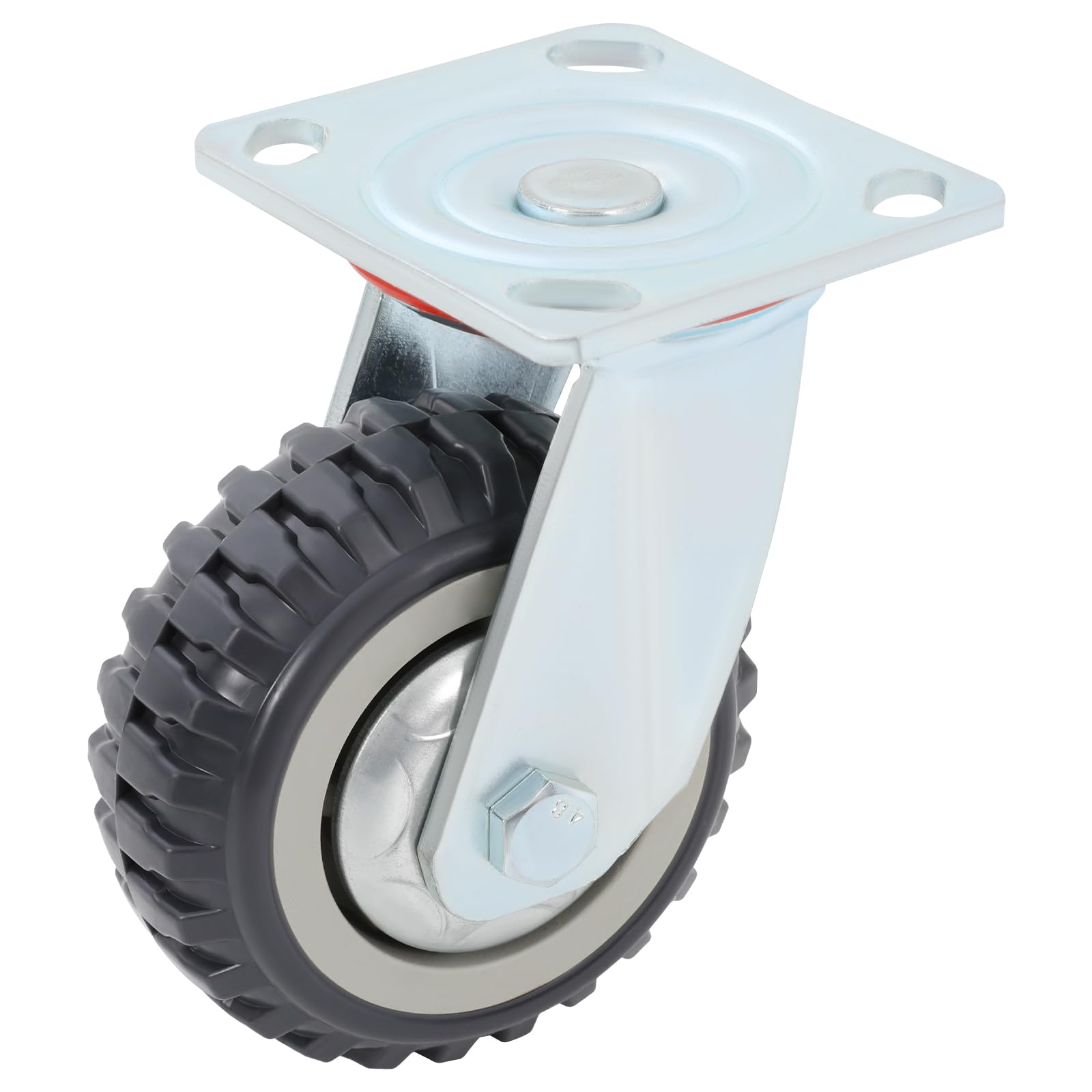 Ruedas giratorias para cargas pesadas, 4 unidades, hasta 250 kg | 4 ruedas de freno, PU, giratorio 360°, para carro de muebles, banco de trabajo
