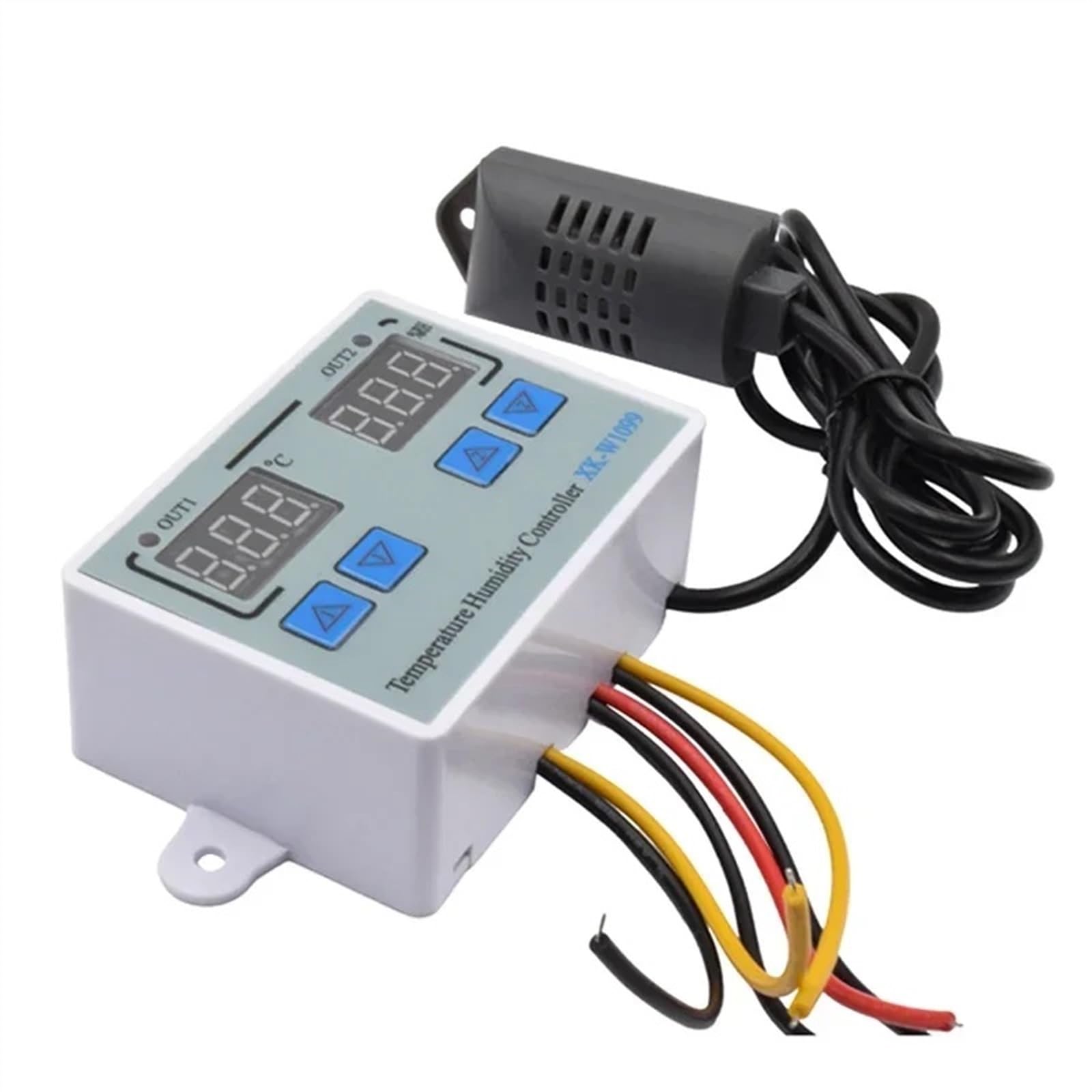 W1099 110V 220V 12V 24V Regolatore di temperatura e umidità digitale a LED for incubatrice Termometro Igrometro Sensore Termostato