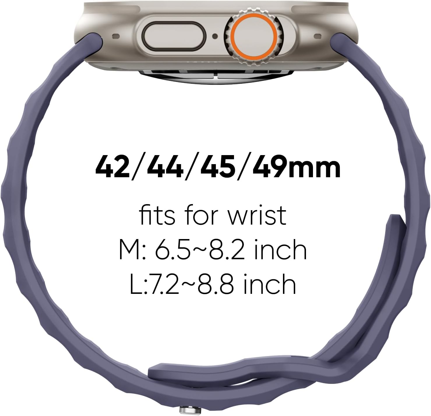 Sport Bands 6-Pack Compatible with Apple Watch Ultra 3/2 Band 49mm 46mm 45mm 44mm 42mm, Wide Soft Silicone Wristbands Waterproof Strap Men for iWatch Series 11 10 9 8 7 6 5 4 3 SE Ultra