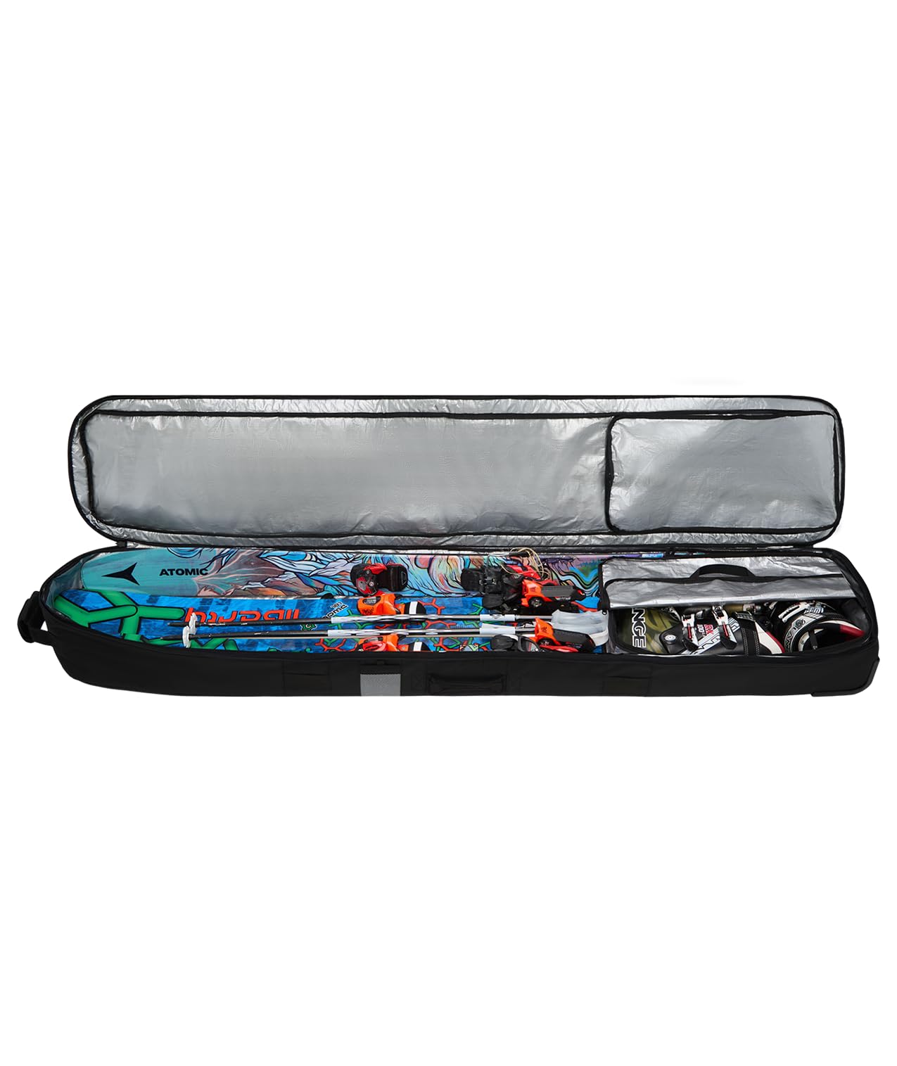 Amazon.com : Dakine FALL LINE SKI ROLLER BAG - BLACK, 175 CM