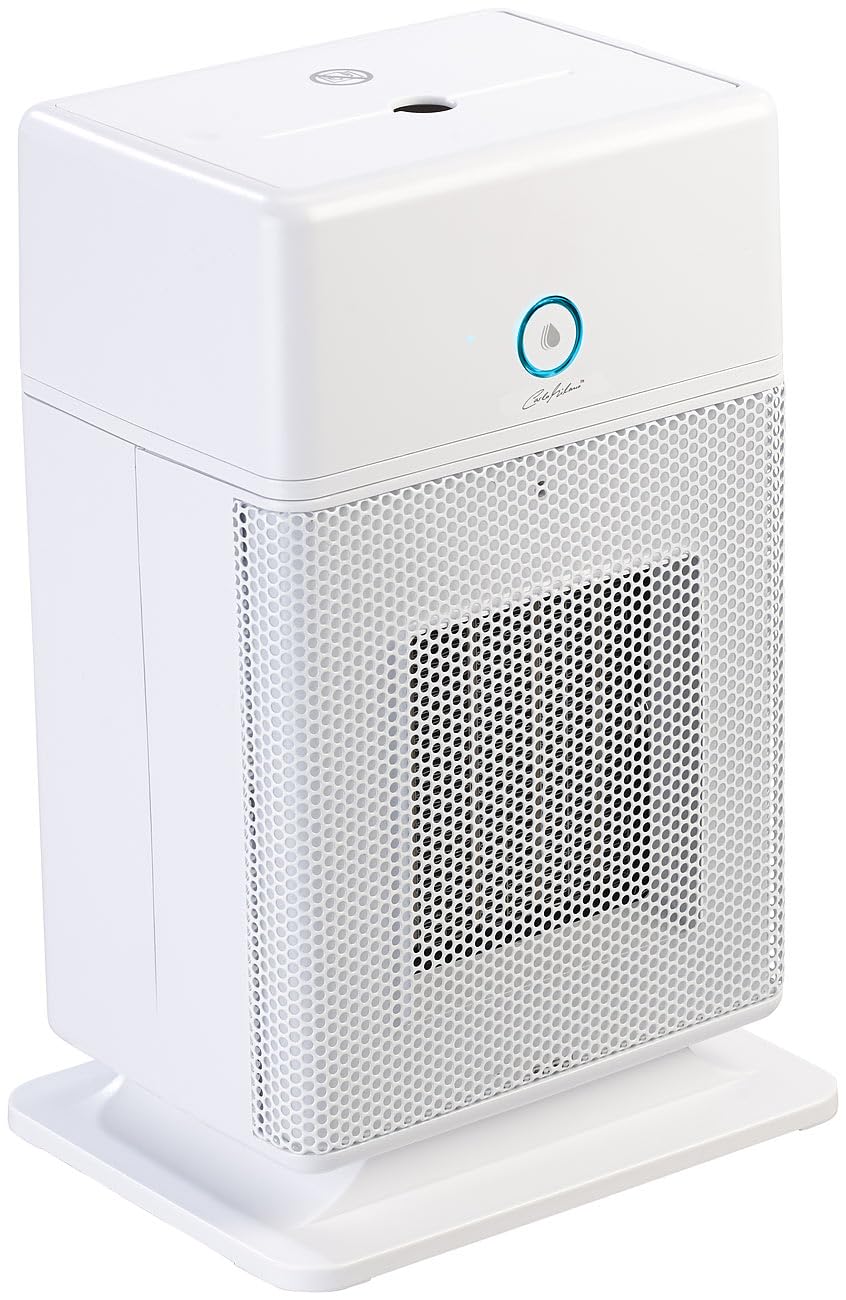 Calefactor cerámico 2 en 1 con humidificador, termostato y oscilación, 1800 W