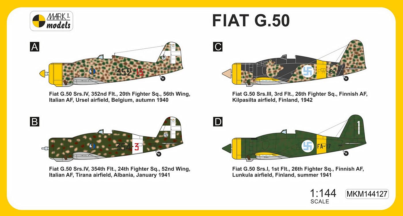 1/48 FIAT G.50 ＆ C.R. 42 2機セット 1/48 FIAT G.50 ＆ C.R. 42 2機セット Fiat G.50 Hasegawa 1/