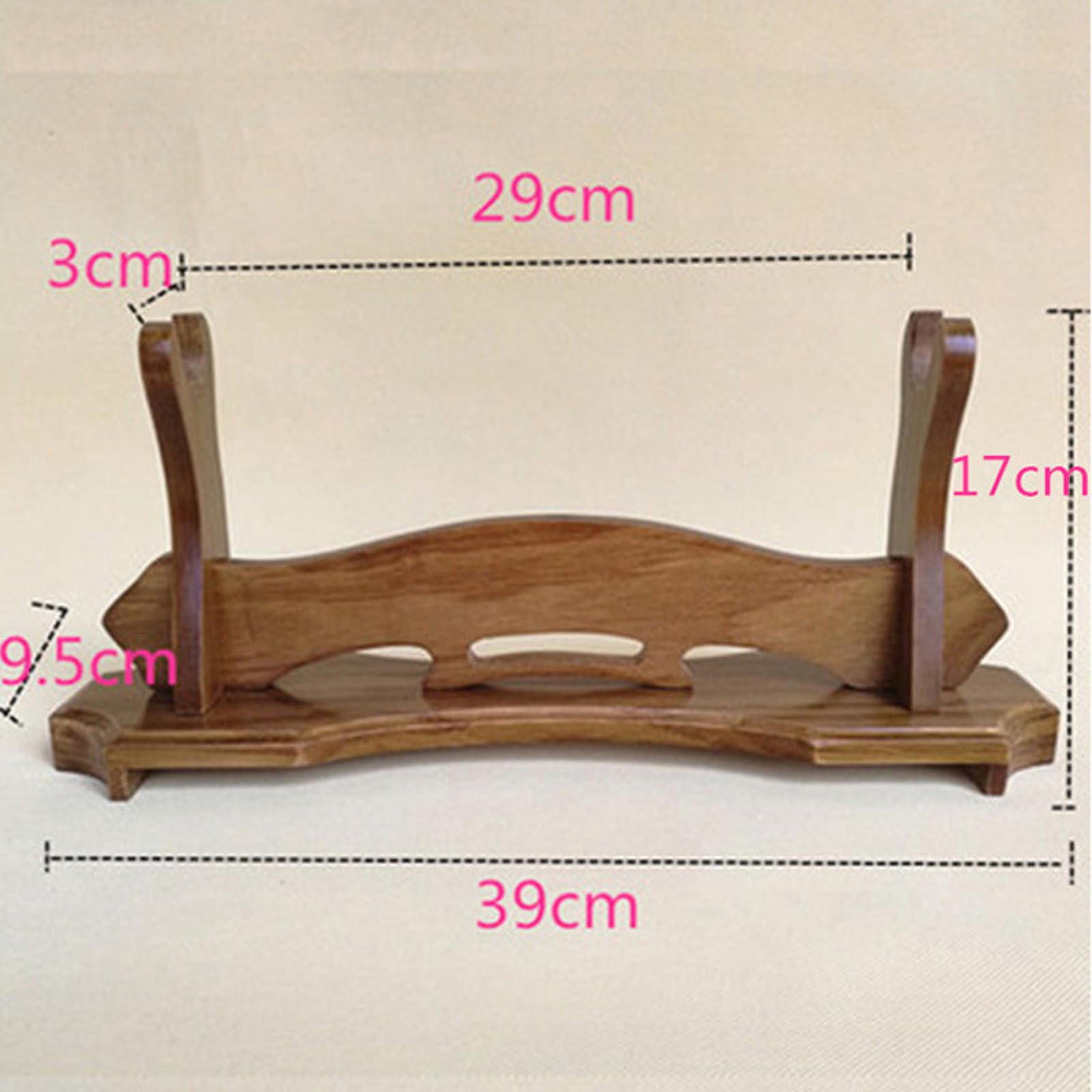Amazon | 刀掛台木製無垢材 台座付き 刀掛け 一段刀置き 刀架