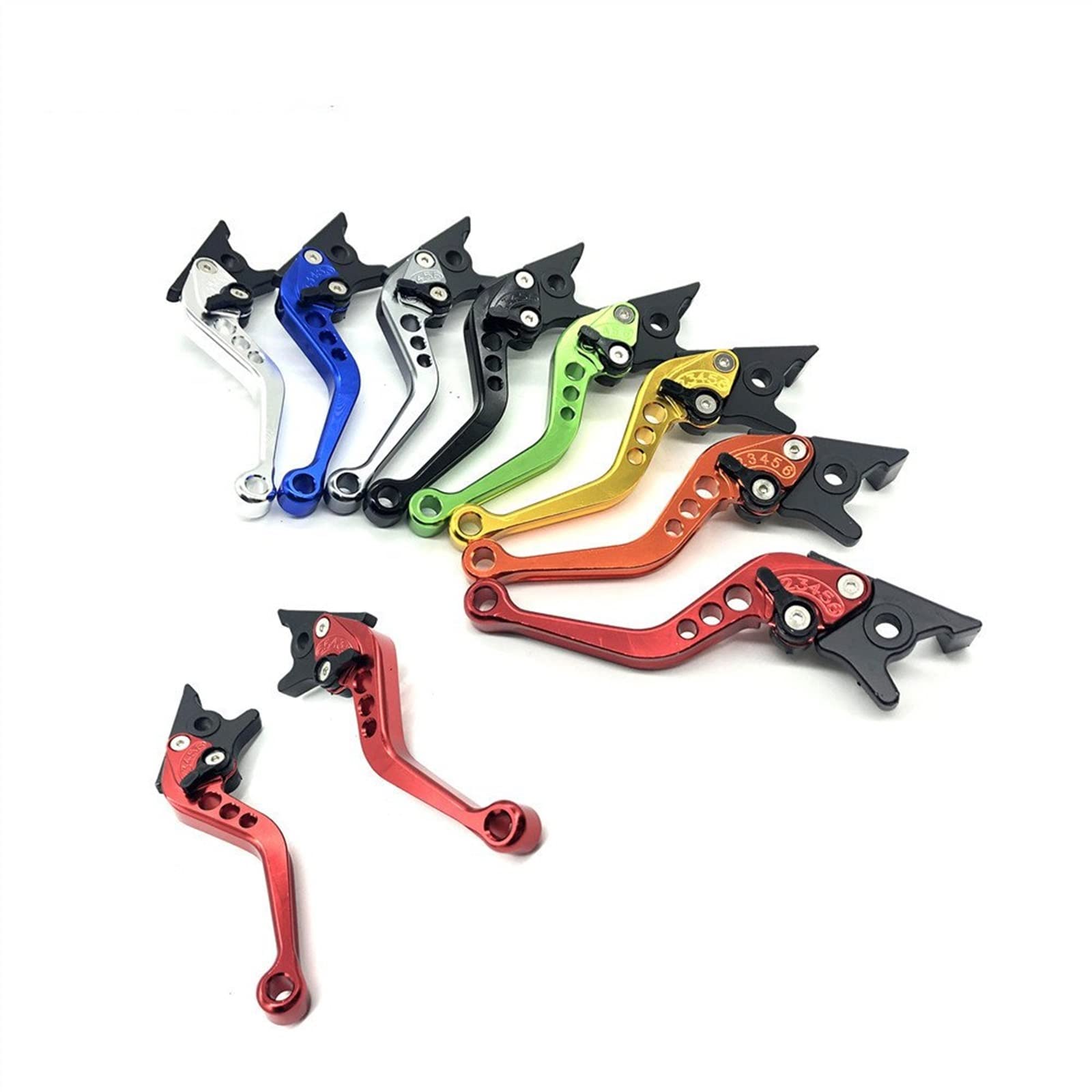 Leviers De Frein Et D'embrayage Réglables Et Pliables Pour Yamaha MT-07 (2014-2025) - Orange