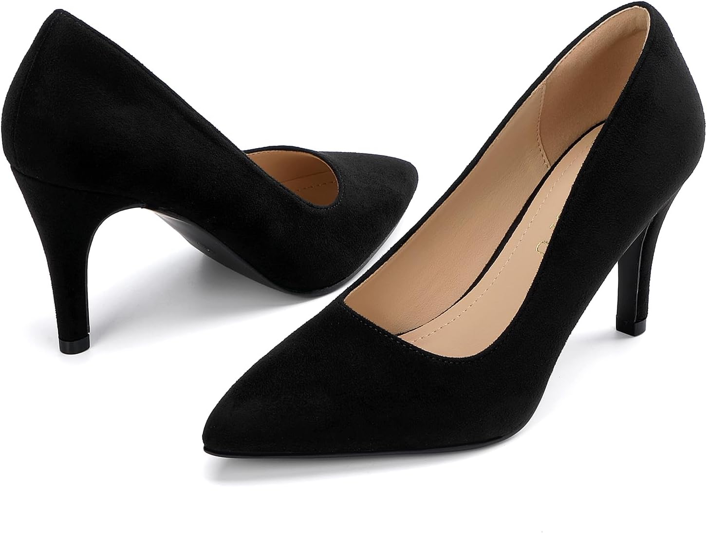 Women's Closed Toe Heels Dress Pointed Toe Pump Shoes - Image 3