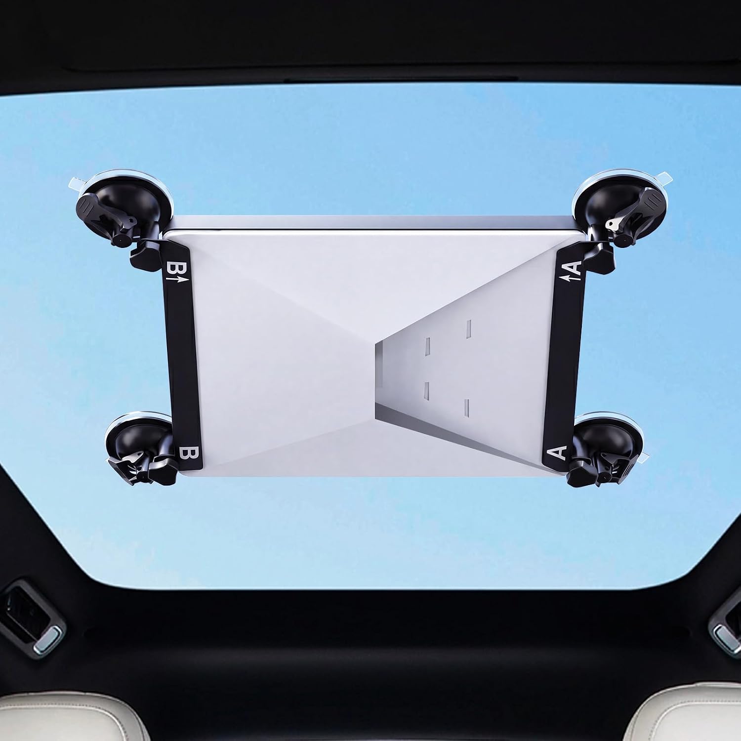 Starlink Mini Mount – Anti-Shake Locking Suction Design, Scratch-Proof Protection, 3s Quick Install/Removal on Sunroof/Window, No Assembly Needed, for Car/RV/Boat, Starlink Mini Suction Cup Mount