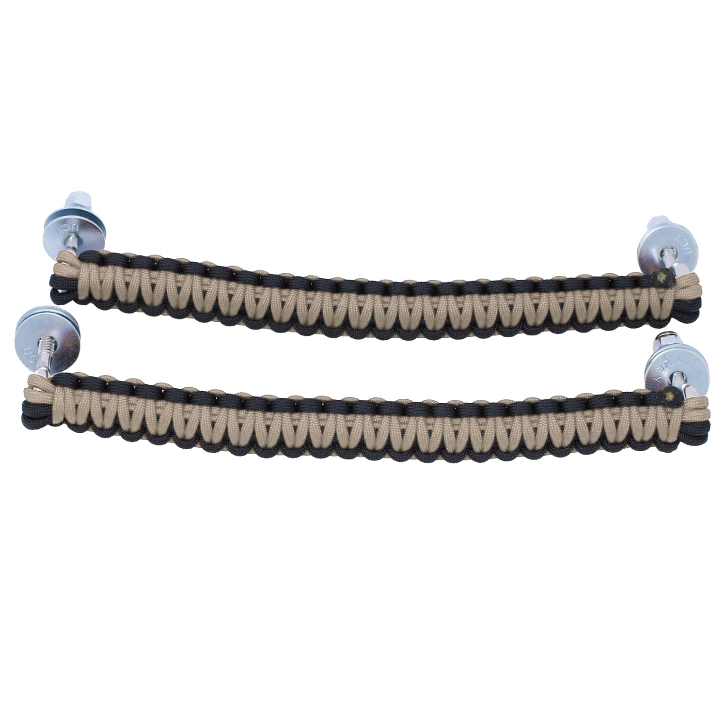 BubbasGarageTv - Bolt-On/Roof Rack Paracord Grab Handles (Tan)