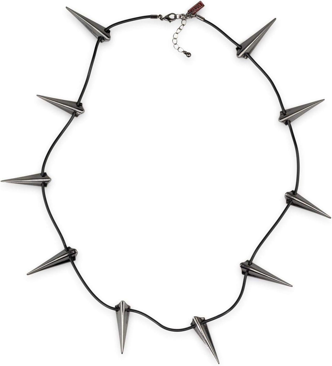 Marvel Black Panther Claw Necklace (10 Steel Claws, Leather Collar)