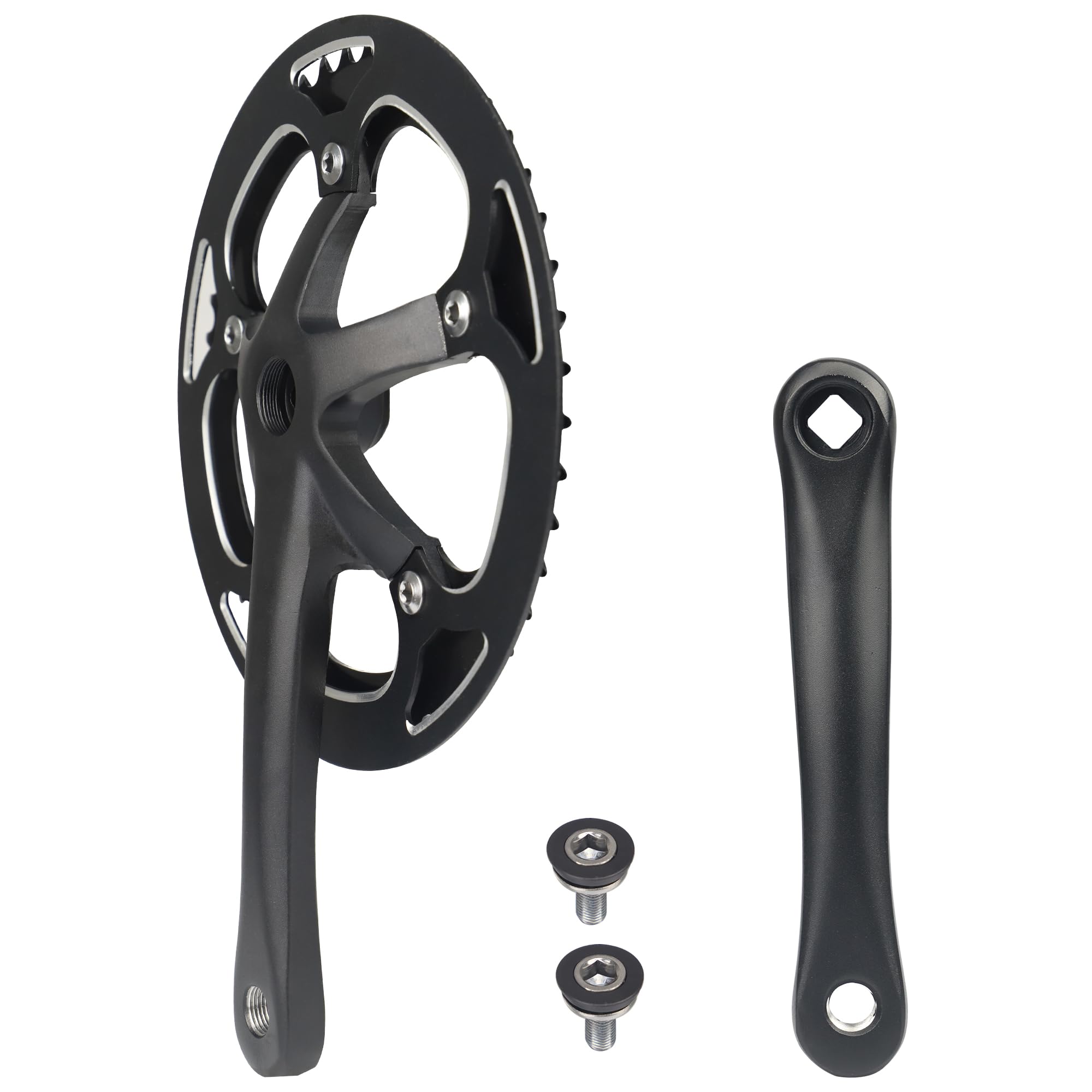 MEGHNA 48 x 170 mm Crankset Bicycle Crankset Aluminium Crankset for MTB/City Bike/City Bike/Women's Bicycle (48T) - Image 2