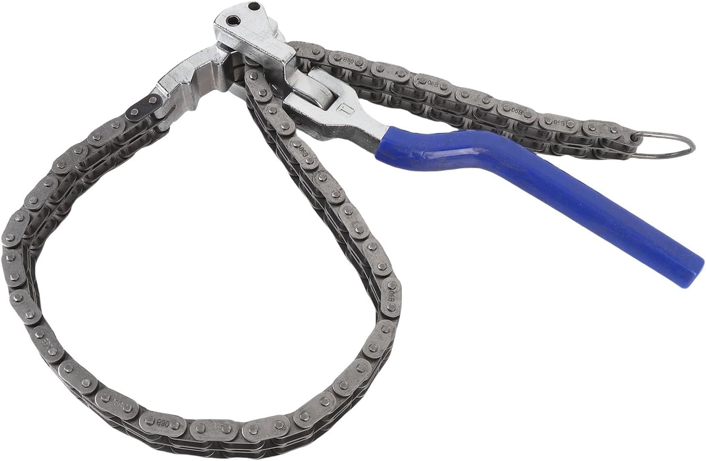 Chain Type Oil Filter Wrench, Multi Purpose Heavy Duty Removal Tool with 23.6in Long Chain, for Dia 2.36-7.67in Tank Filter