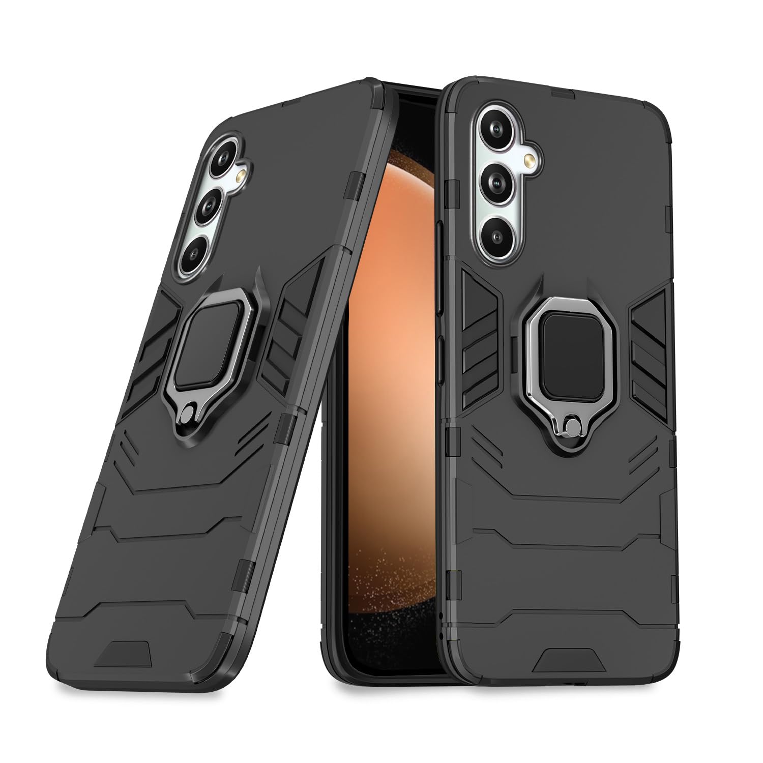 Pikkme Samsung Galaxy S23 FE 5G Back Cover | D5 Tough Armor Bumper | 360 Protection Case | Ring Holder Stand Case for Samsung Galaxy S23 FE 5G (Black) (B0CT8WR3K8) Amazon Price History, Amazon Price Tracker