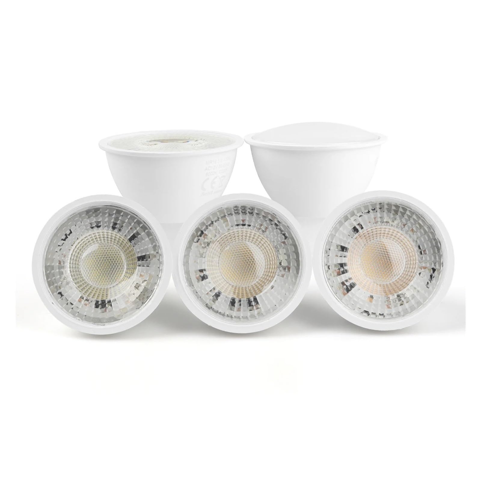 4-20 piezas GU5.3 AC/DC 12V Bombilla de foco LED MR16 baja presión 3W 5W 6W 7W luz 120 grados 38 grados cocina de estudio for el hogar (Color : 120degree 4000K, Size : 12PCS_6W)