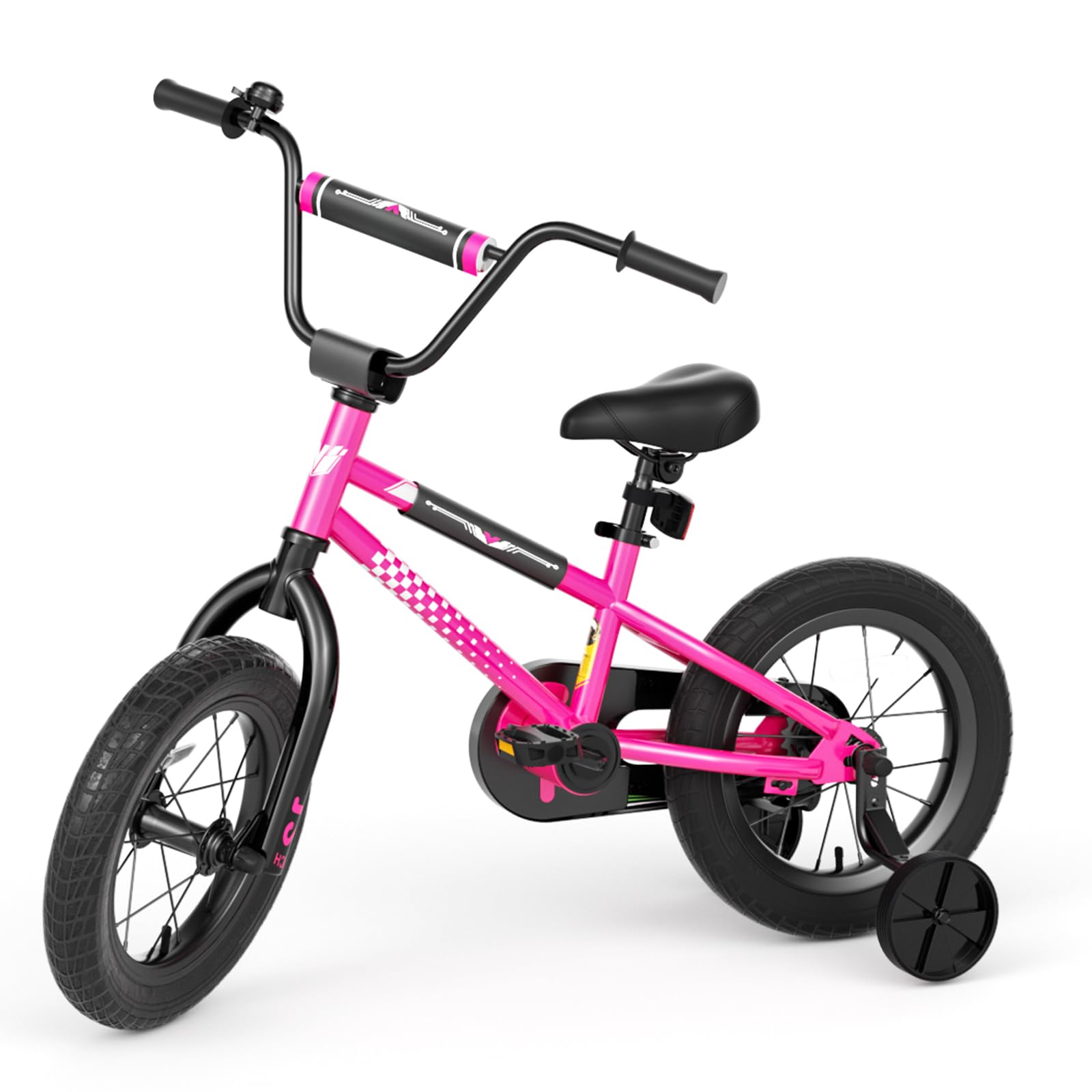 KORIMEFA Toddler Bicycle Kids 12 14 16 inch Bike with Traning Wheel Boys for 1-8 Ages Girls BMX Style Cycle, Coaster Brake, Durable Design, Rider Height 32-50 Inch