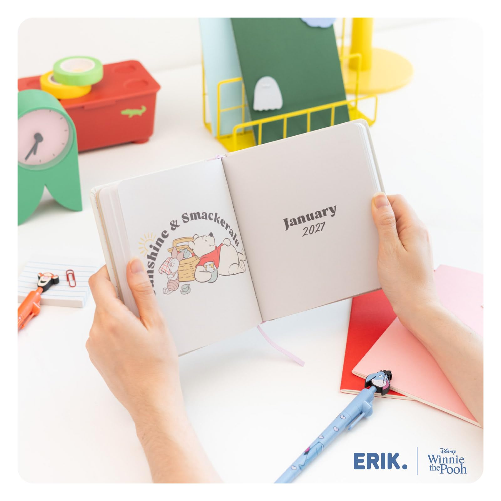 Grupo Erik Academic Diary 2026-2027 Page a Day - Disney Winnie the Pooh Gifts | Back to School Planner 2026-2027, Mid Year Diary 2026 2027 Day per Page | Winnie the Pooh Stationery, Disney Stationery