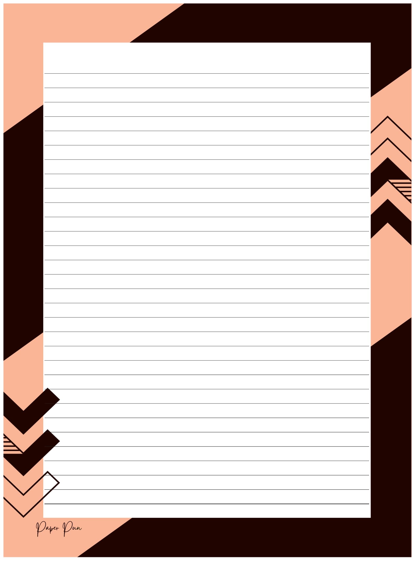 Designer Sheets Bundle of 100 sheets- Ruled, 120GSM-image-23