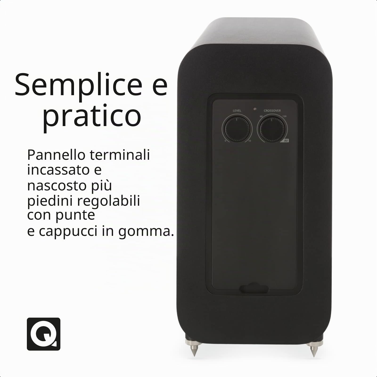 Q Acoustics 3060S Nero Opaco - Subwoofer : Amazon.it: Elettronica