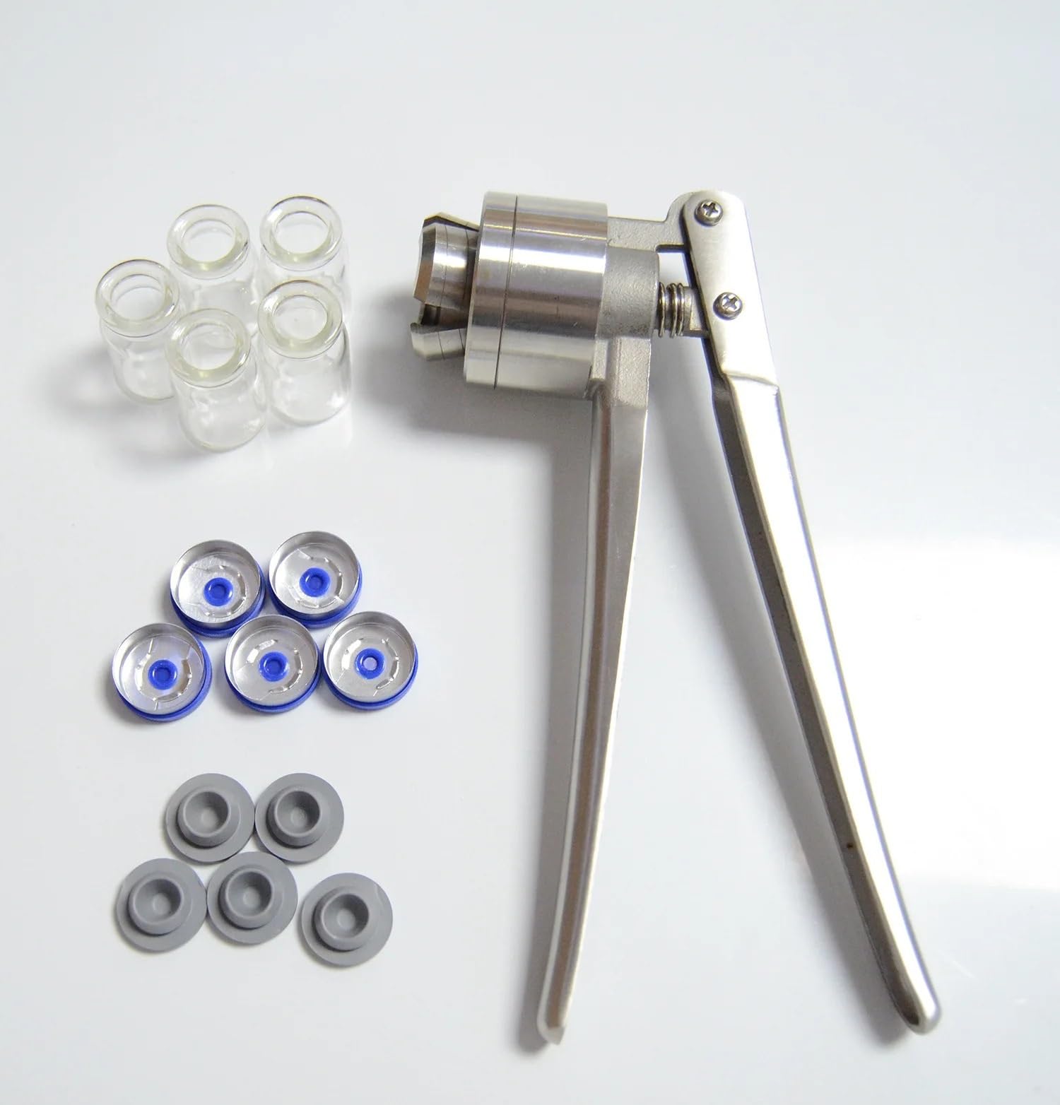 Qptgwpbzy Full Al Capper Manual Vial Capper Clamping Pliers - Steel Bottle Sealing Machine For 13Mm & 20Mm Vials(,20Mm)