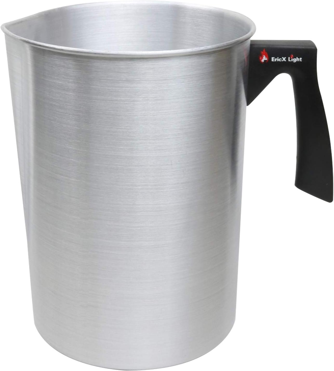 EricX Light Candle Making Pouring Pot, 4 pounds, Dripless Pouring Spout & Heat-Resisting Handle Designed Wax Melting Pot, Aluminum Construction Candle Making Pitcher