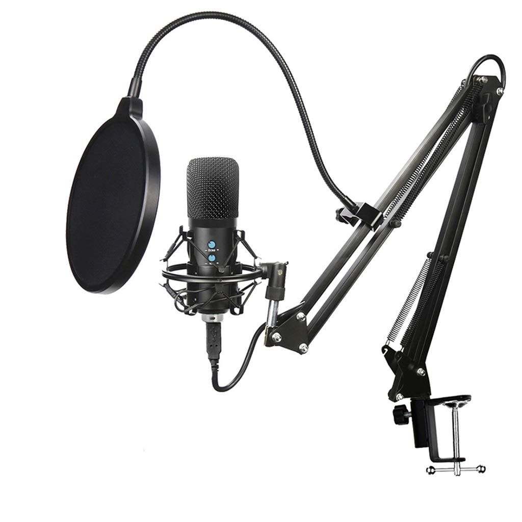Microphone à condensateur : kit complet avec suspension pour studio