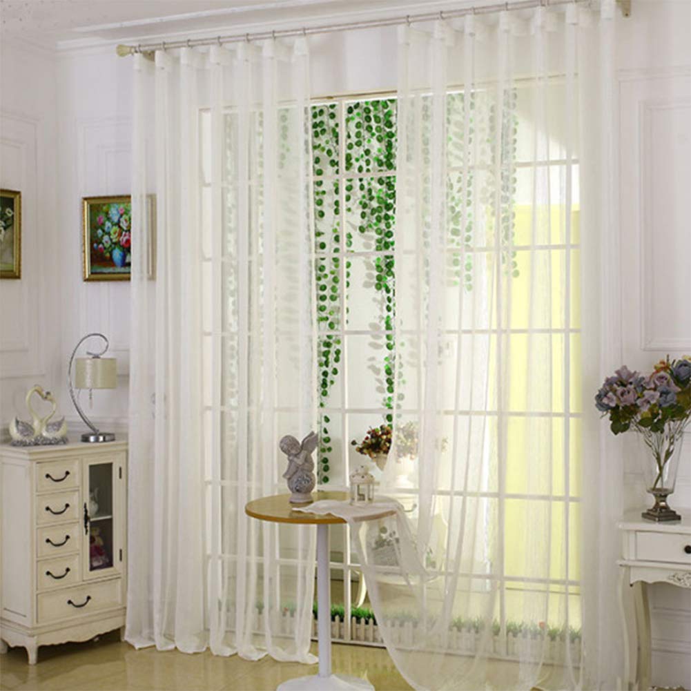 Tenda A Rullo In Voile Trasparente Yaland, Tessuto In Poliestere Leggero, Larghezza 280 Cm, Venduto Al Metro Per Finestre E Decorazioni