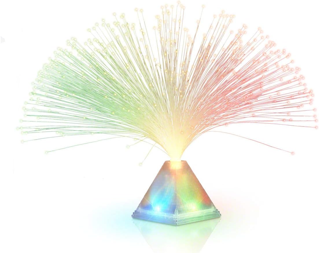 Fiber Optic Pyramid Light Up Table Centerpieces (Party Set of 24)